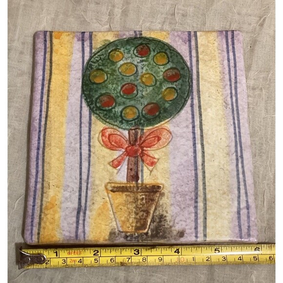 BICOTTURA TRADIZIONALE PIANA TERRACOTTA 6" TILES SET OF TWO MADE IN ITALY - Picture 10 of 14